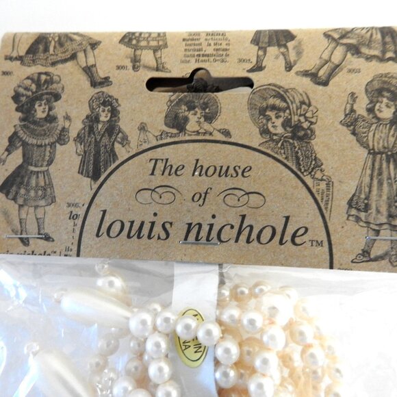 Faux Pearls Beaded Christmas Tree Garland 6 ft The House of Louis Nichole - Picture 11 of 11